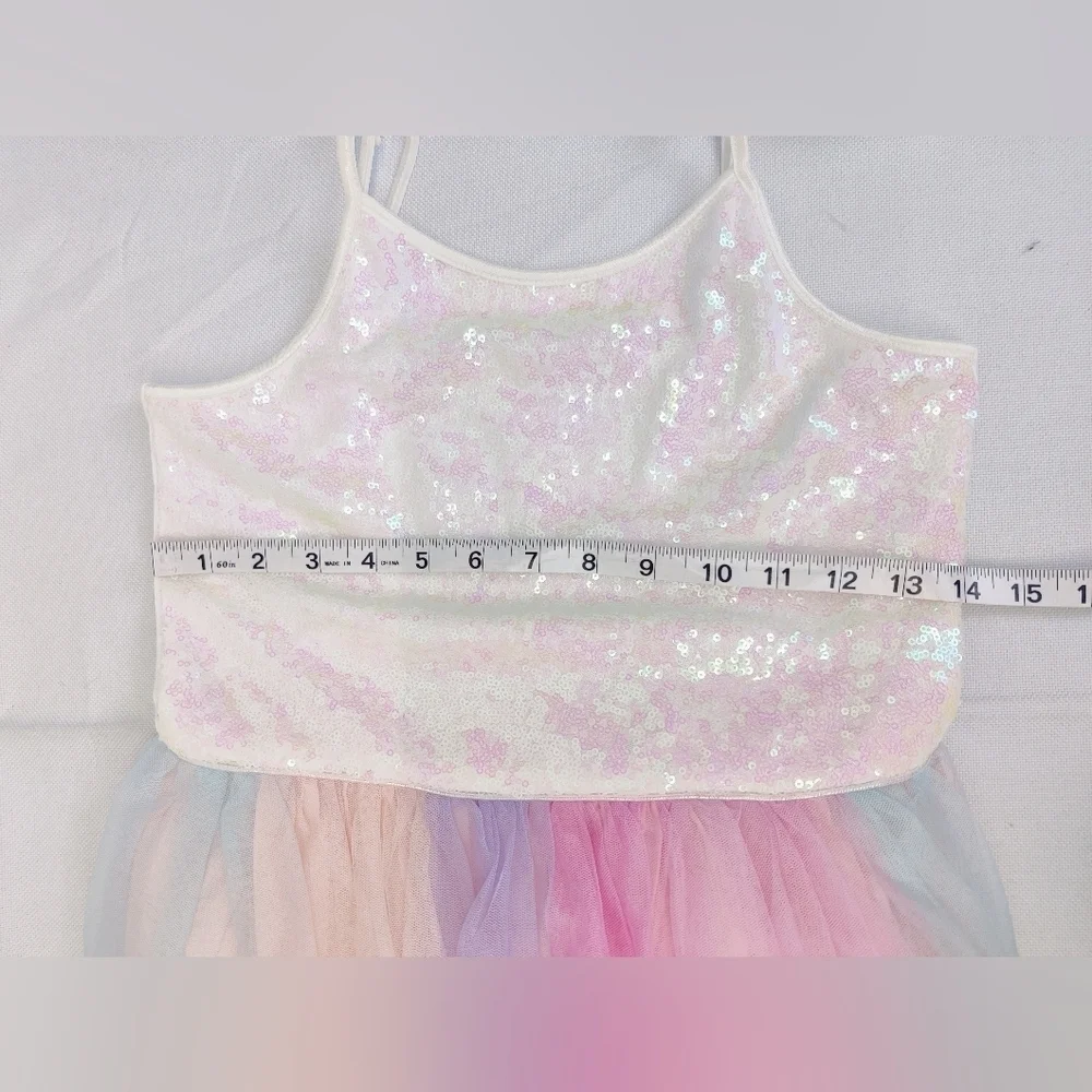 Gymboree Summer Romper Little Girls Sz Large 10 - 12 + FREE Cat Jack Tulle Dress